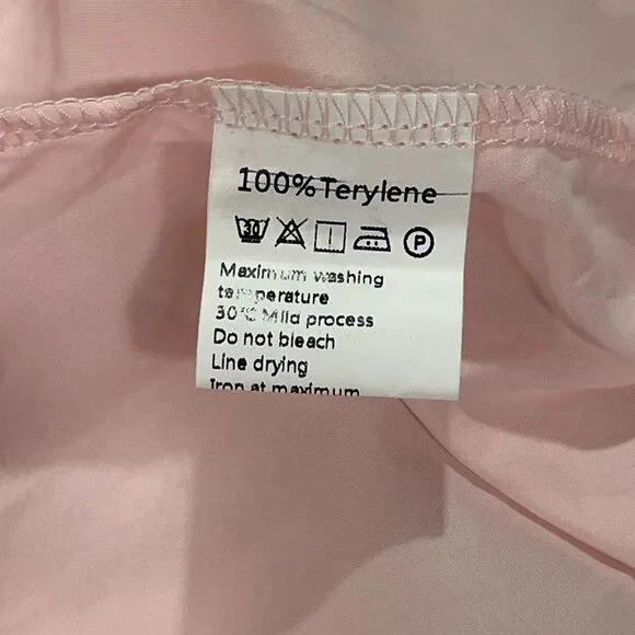 EXLURA (NWT) Empire 3/4 Sleeve Peasant Ruffle Mini Dress, Peach/Pink Multi - L - Picture 11 of 12